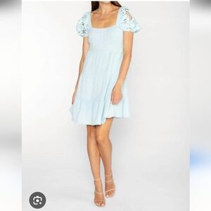 S’edge Lilou Puff Sleeve Dress Size L Large